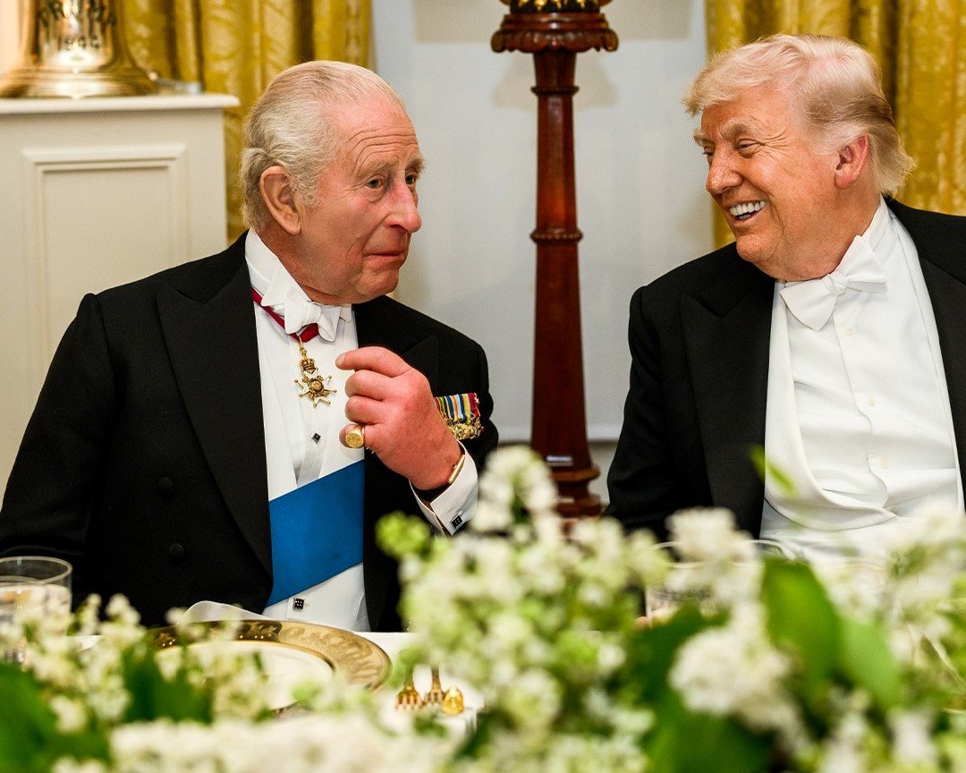 King Charles lll and Donald Trump during state dinner at White House